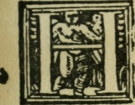 An illustration from Új testamentu maar ellven, mellet az görög és diák ellvbol ... fordijtant [Sylvester János.], 1541, leaf 596