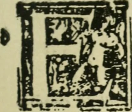 An illustration from Új testamentu maar ellven, mellet az görög és diák ellvbol ... fordijtant [Sylvester János.], 1541, leaf 616