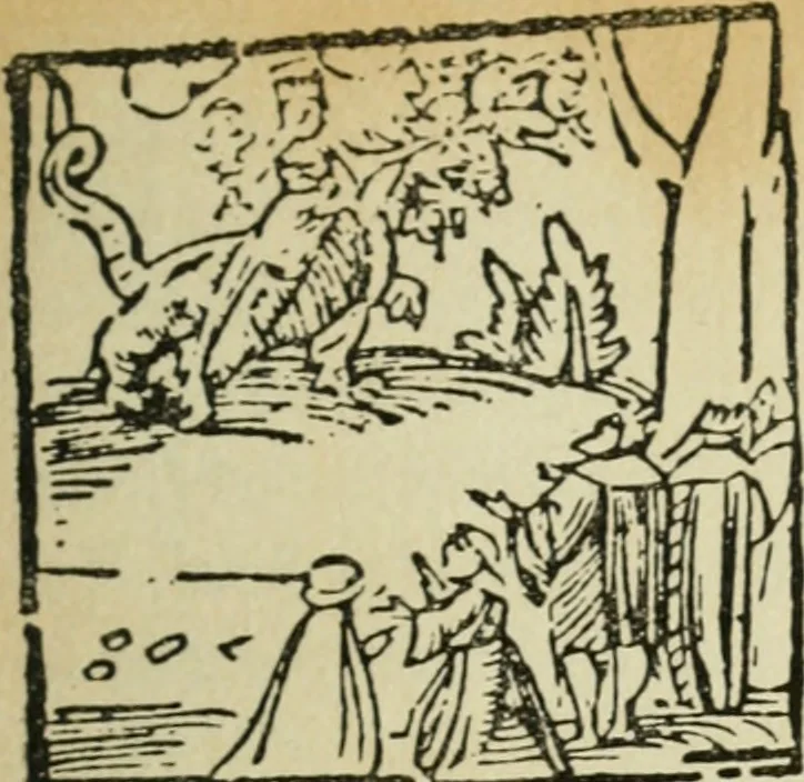 An illustration from Új testamentu maar ellven, mellet az görög és diák ellvbol ... fordijtant [Sylvester János.], 1541, leaf 730