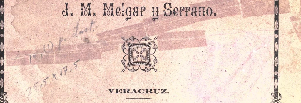 An illustration from Juicio sobre lo que sirvio de base a las primeras teogonías : traducción del manuscrito mayo perteneciente al Señor Miró : observaciones sobre algunos otros datos encontrados en los monumentos y manuscritos mejicanos, que prueban las comunicaciones antiquísimas que existieron entre el viejo y el nuevo mundo, 1873, leaf 1