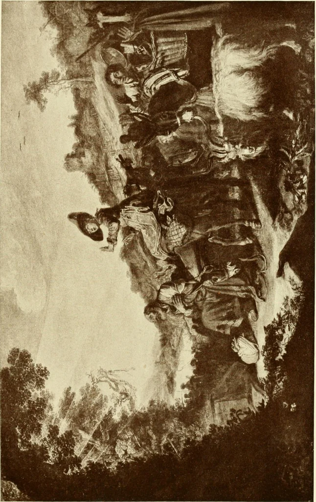 An illustration from Starye gody, 1907, leaf 152