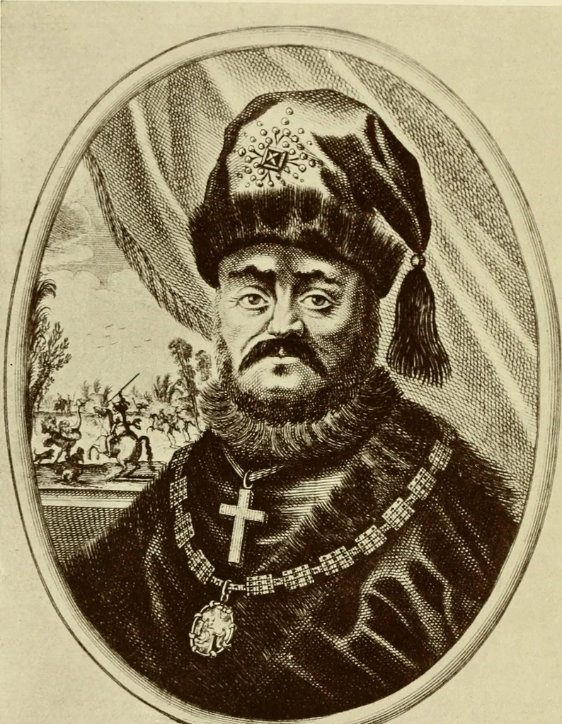 An illustration from Starye gody, 1907, leaf 23