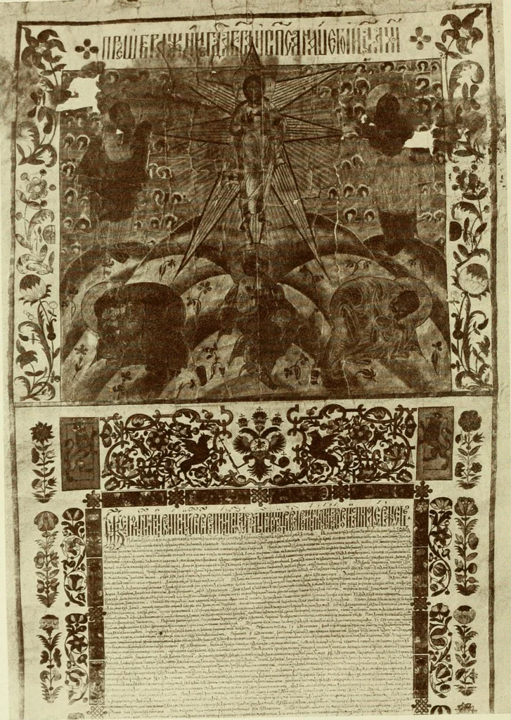 An illustration from Starye gody, 1907, leaf 241