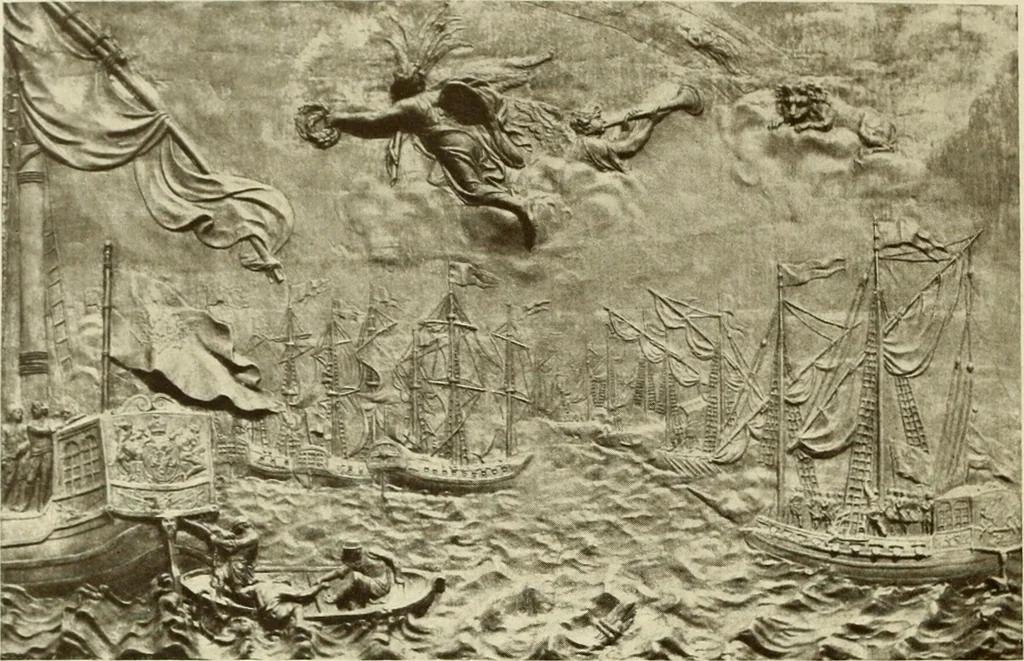 An illustration from Starye gody, 1907, leaf 323