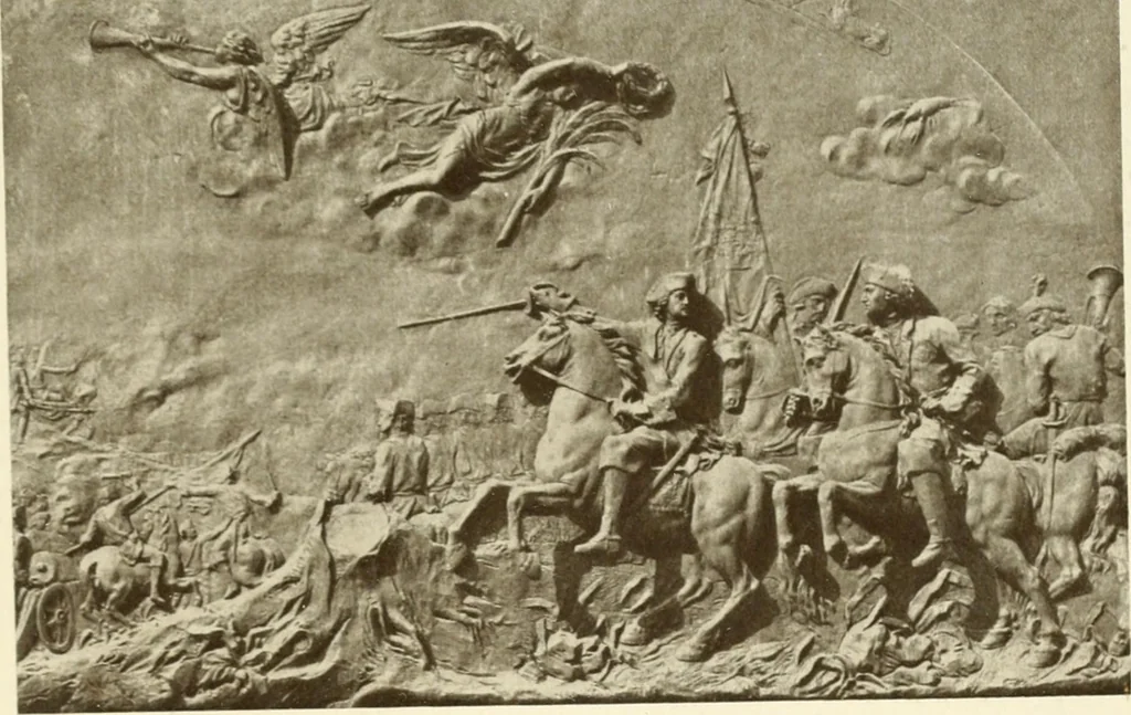 An illustration from Starye gody, 1907, leaf 324