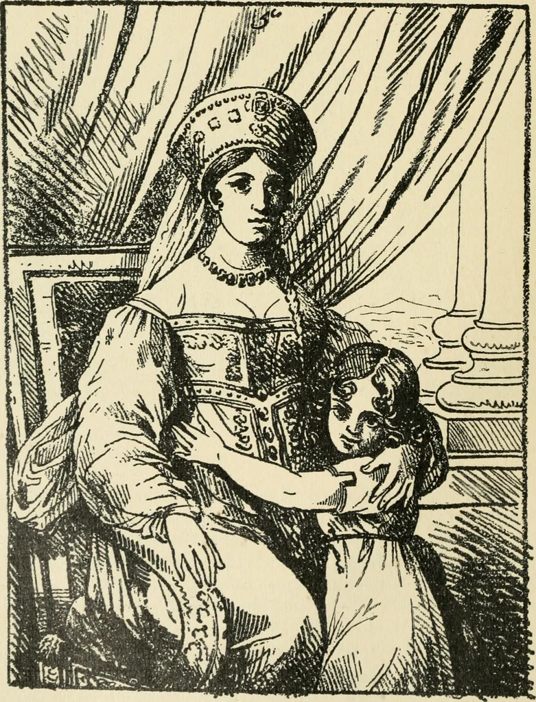 An illustration from Starye gody, 1907, leaf 335