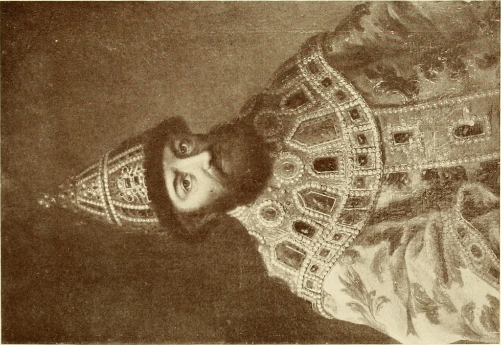 An illustration from Starye gody, 1907, leaf 34