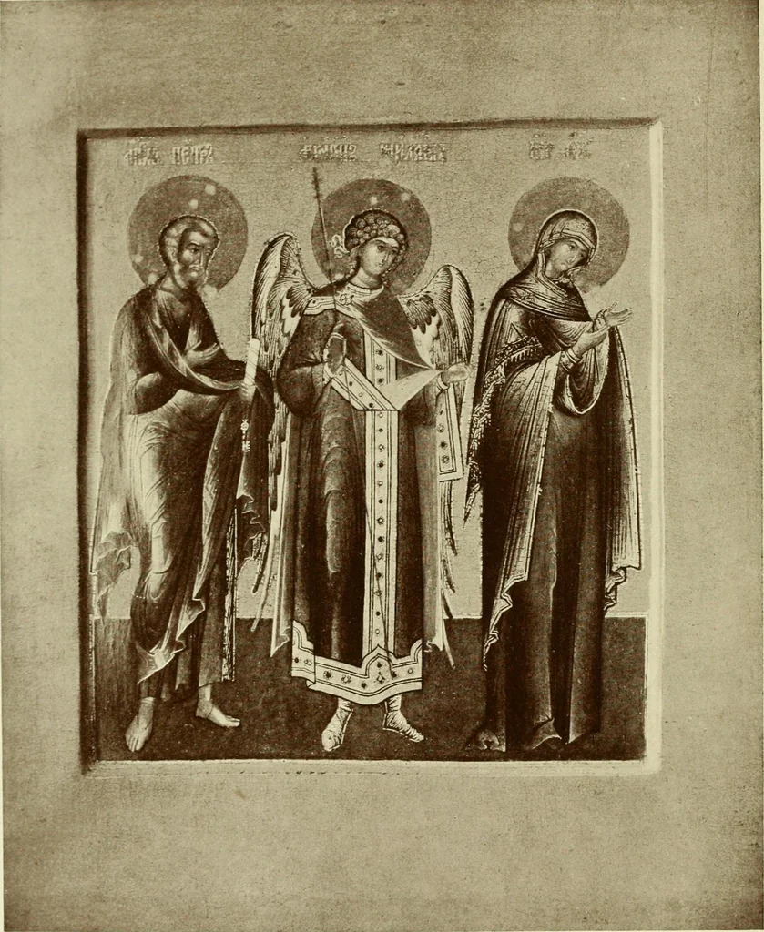 An illustration from Starye gody, 1907, leaf 45