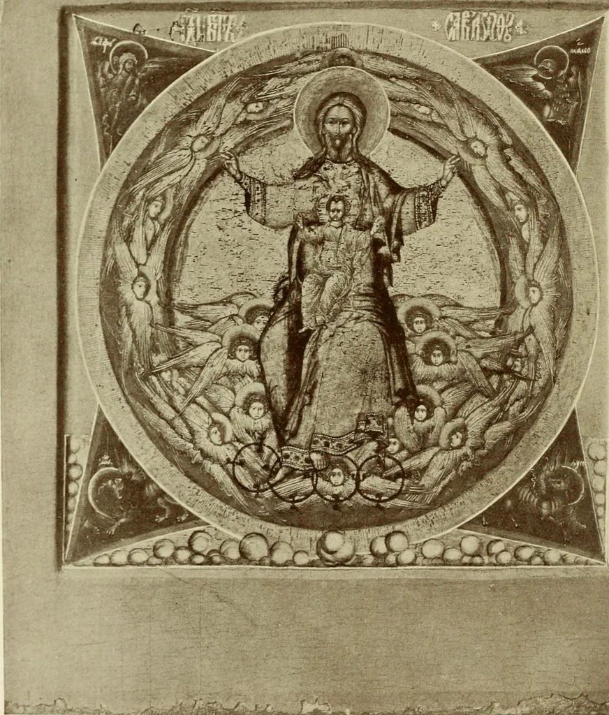 An illustration from Starye gody, 1907, leaf 47