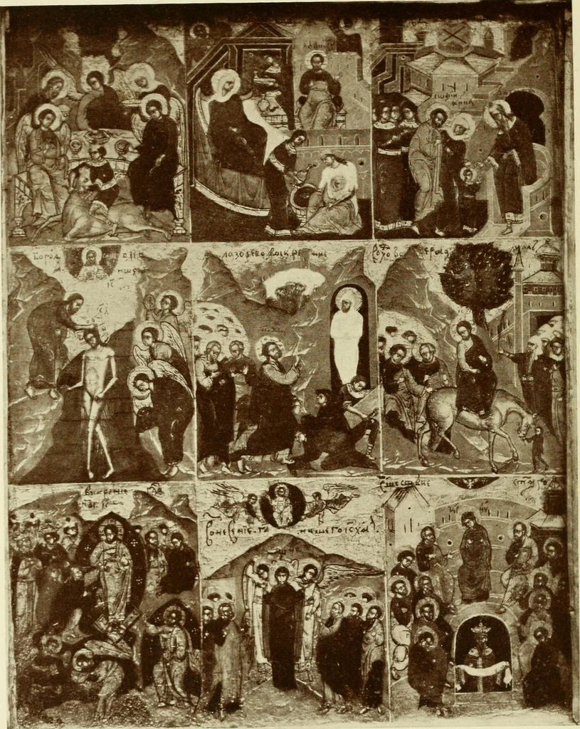 An illustration from Starye gody, 1907, leaf 57