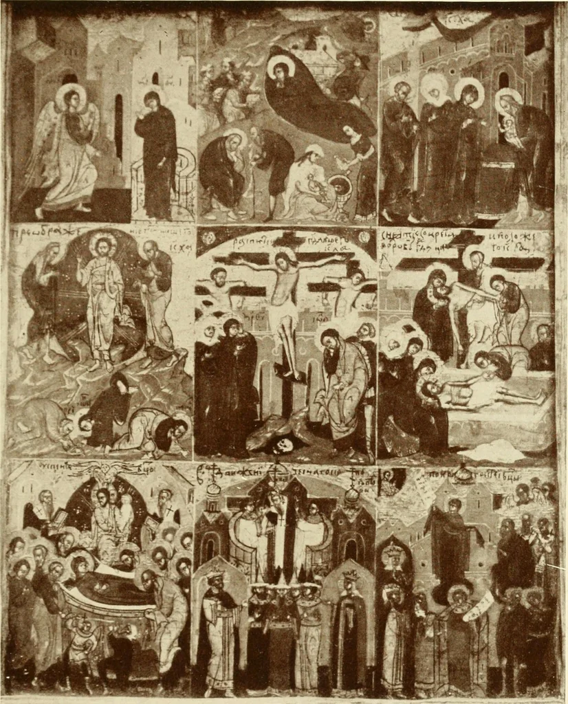 An illustration from Starye gody, 1907, leaf 58