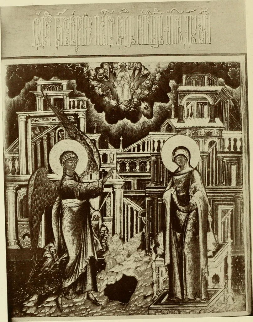 An illustration from Starye gody, 1907, leaf 63