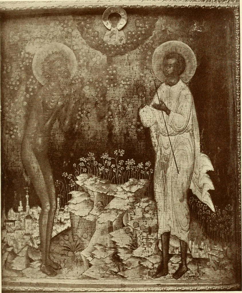 An illustration from Starye gody, 1907, leaf 64