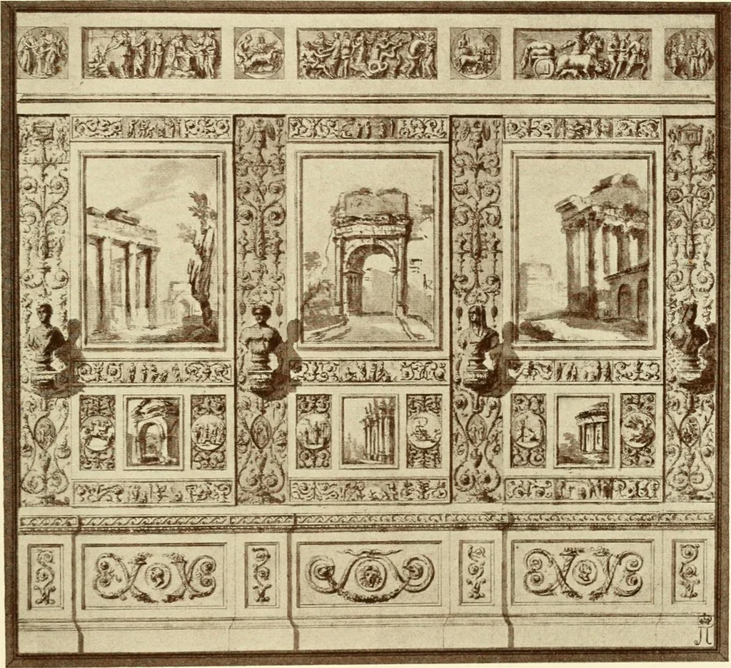 An illustration from Starye gody, 1907, leaf 84