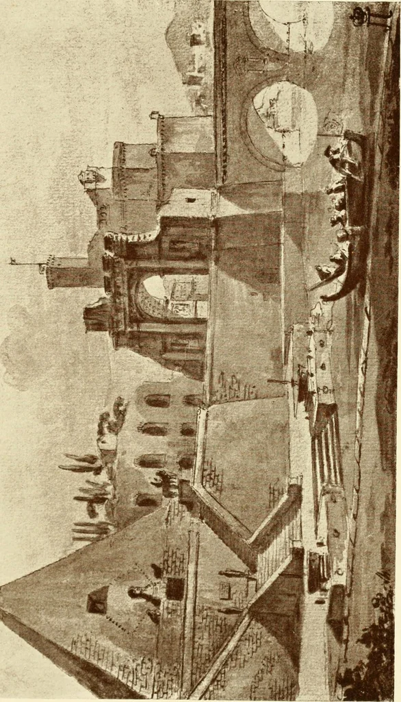 An illustration from Starye gody, 1907, leaf 88