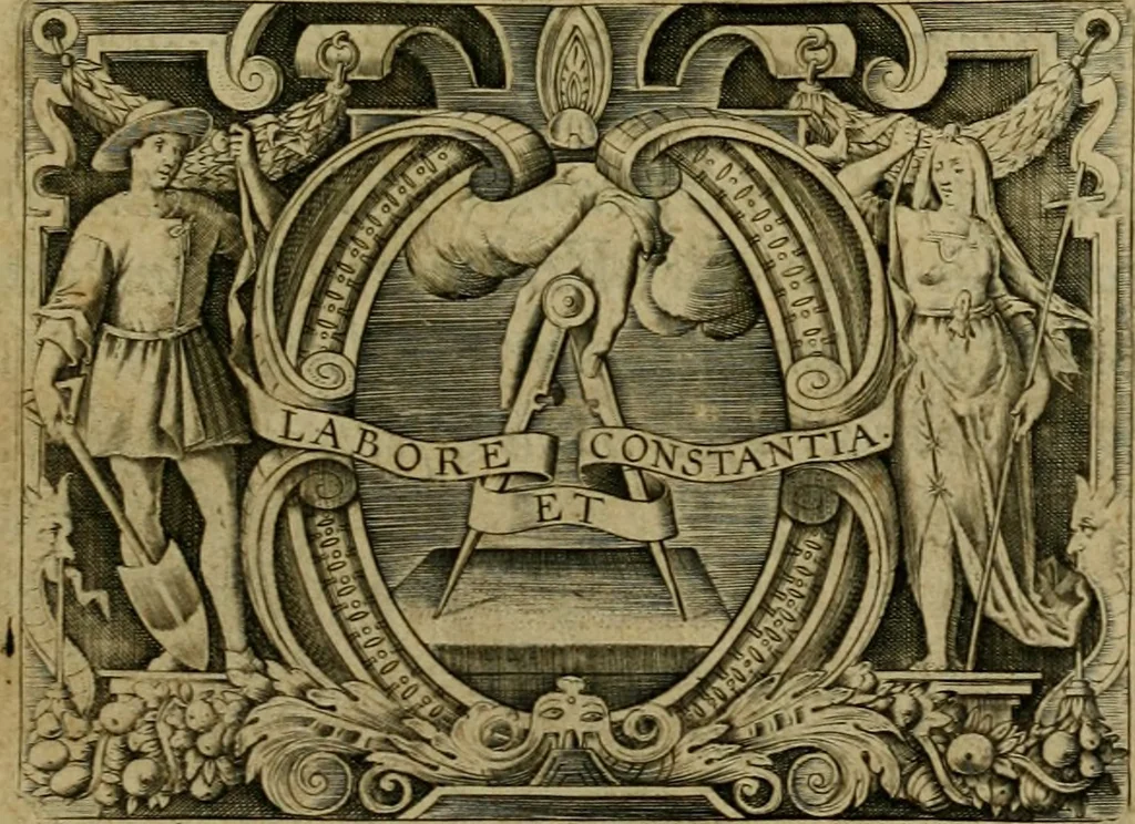 An illustration from Justi Lipsii opera, 1602, leaf 8