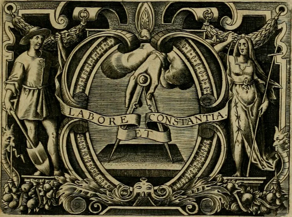 An illustration from Justi Lipsii opera, 1602, leaf 8