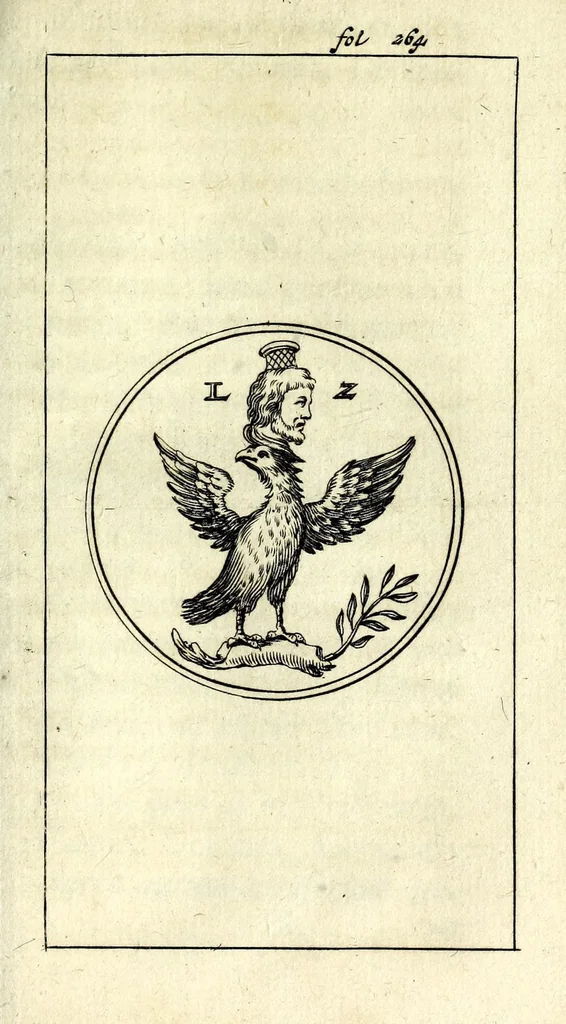 An illustration from Justi Rycquii De Capitolio Romano commentarius : in quo, illustria ejus olim aedificia, sacra, & profana : deorum dearumque nomina, arcus item triumphales, columnae, statuae, tropaea, colossi, caeteraque ornamenta adcuratè describuntur, & plura alia antiquitatis monimenta proferuntur, emendantur, explicantur, 1669, leaf 317