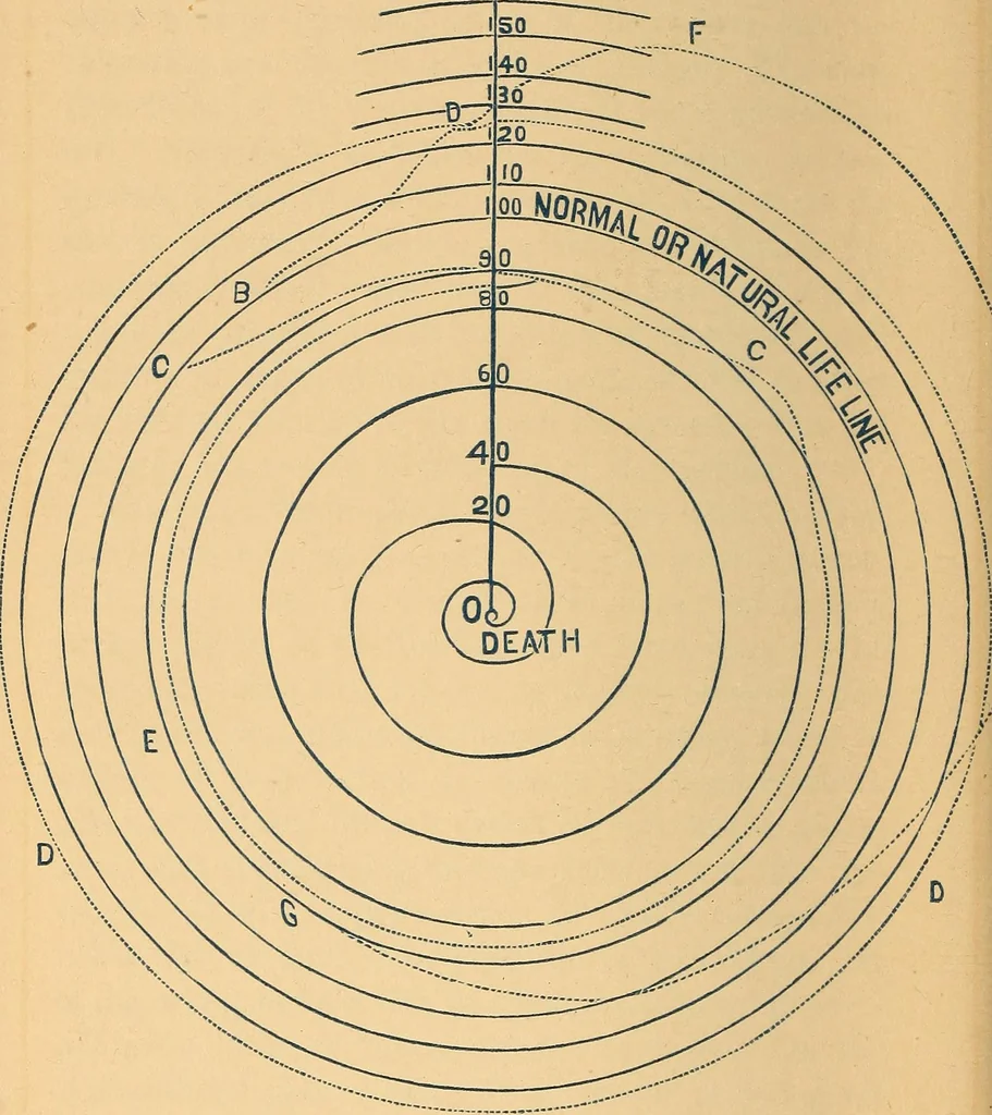 An illustration from The Kabbala: the true science of light; an introduction to the philosophy and theosophy of the ancient sages. Together with a chapter on Light in the vegetable kingdom, 1877, leaf 273