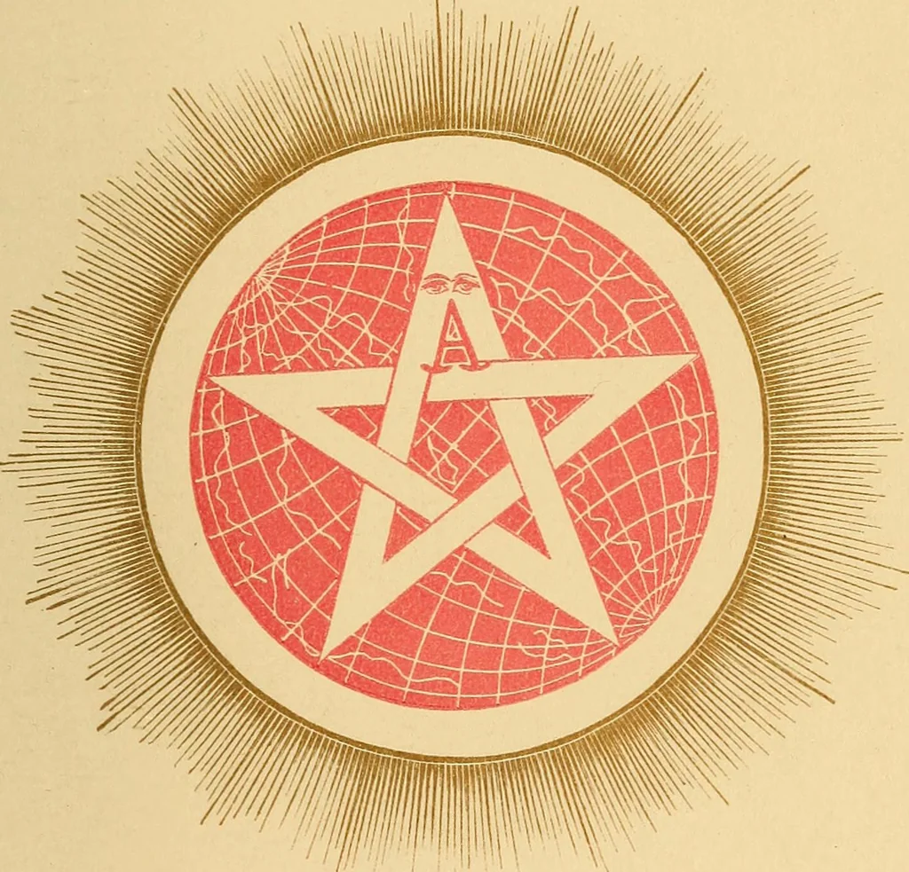 An illustration from The Kabbala: the true science of light; an introduction to the philosophy and theosophy of the ancient sages. Together with a chapter on Light in the vegetable kingdom, 1877, leaf 42