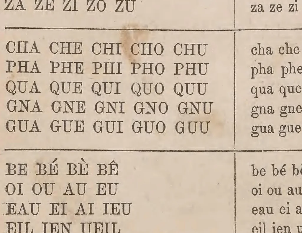 An illustration from Kaiatonsera ionteweienstakwa kaiatonserase. Nouveau syllabaire iroquois, 1873, leaf 96