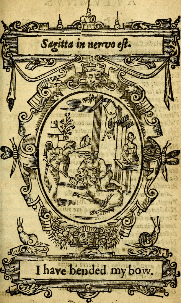 An illustration from Kalendarium humanæ vitæ = The kalendar [sic] of mans life, 1638, leaf 120