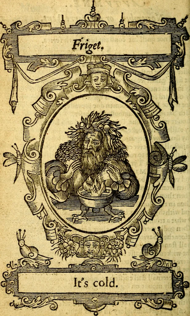 An illustration from Kalendarium humanæ vitæ = The kalendar [sic] of mans life, 1638, leaf 135