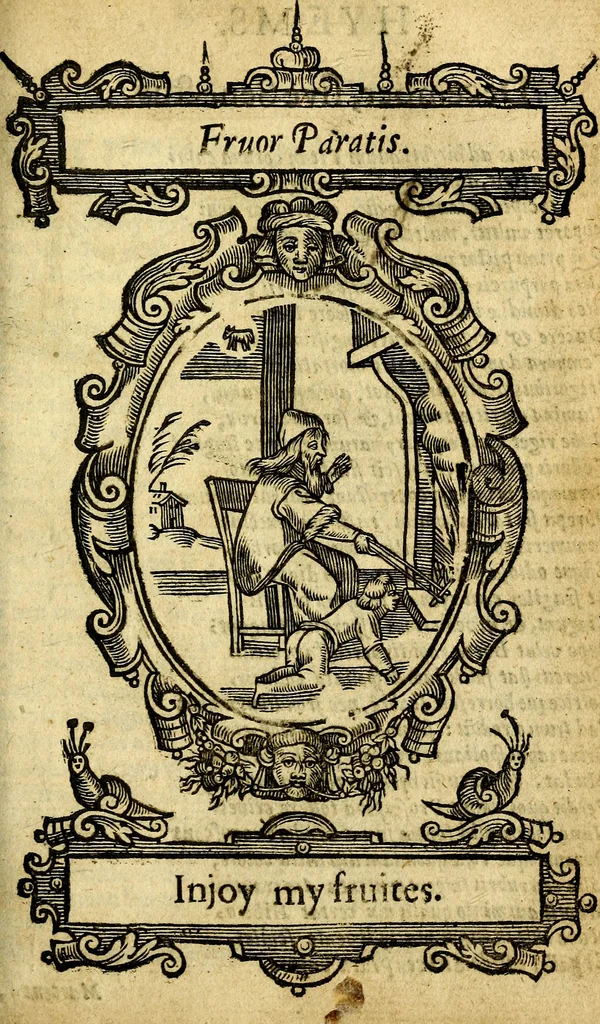 An illustration from Kalendarium humanæ vitæ = The kalendar [sic] of mans life, 1638, leaf 136