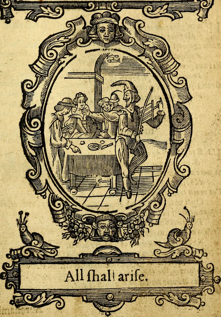 An illustration from Kalendarium humanæ vitæ = The kalendar [sic] of mans life, 1638, leaf 164
