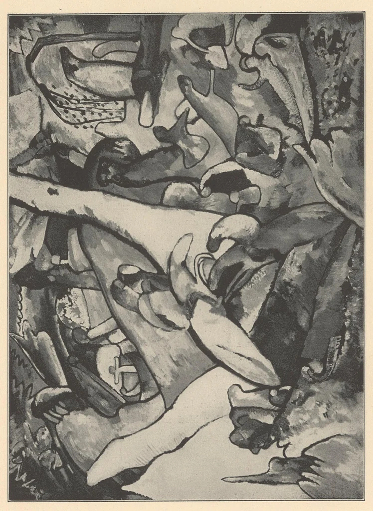An illustration from Über das Geistige in der Kunst, insbesondere in der Malerei, 1912, leaf 147