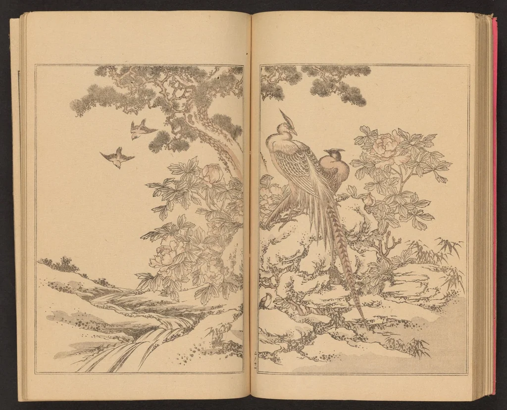 An illustration from Kansai gafu, 1891, leaf 17