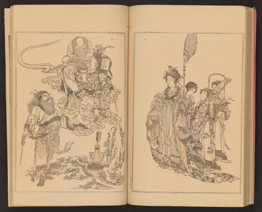 An illustration from Kansai gafu, 1891, leaf 18
