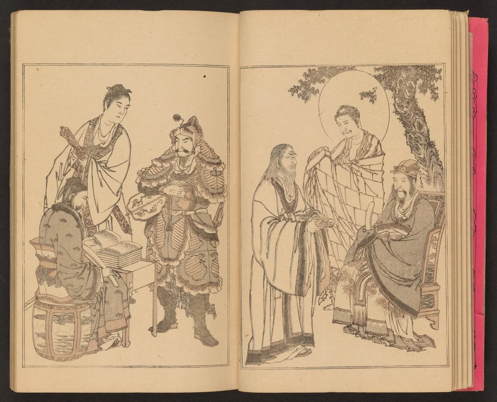 An illustration from Kansai gafu, 1891, leaf 9