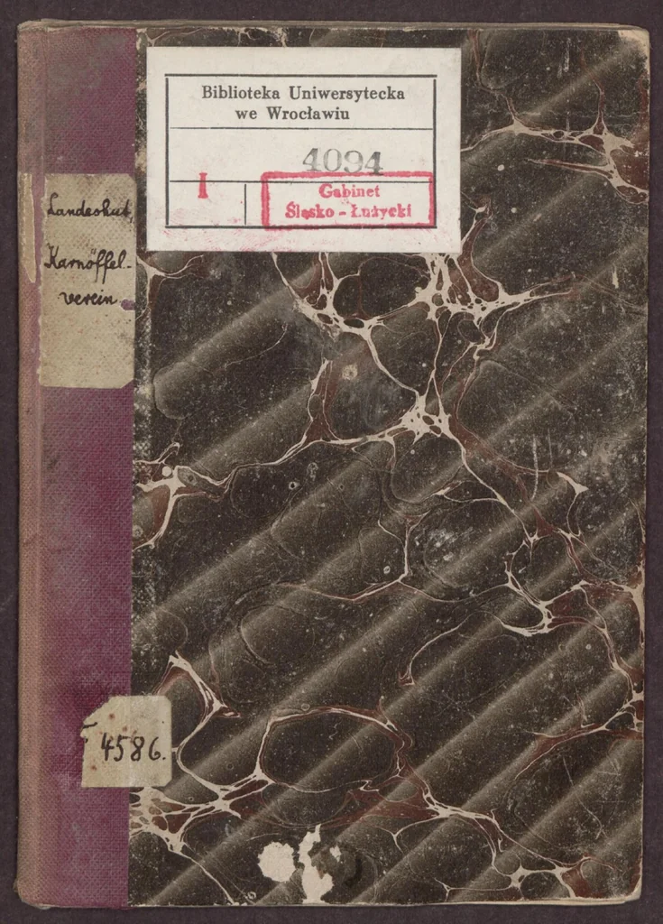 An illustration from Revidirte Statuten des Karnöffel-Bürgerunterstützungs-Vereins zu Landeshut. Karnöffel-Grammatik, 1866, leaf 0