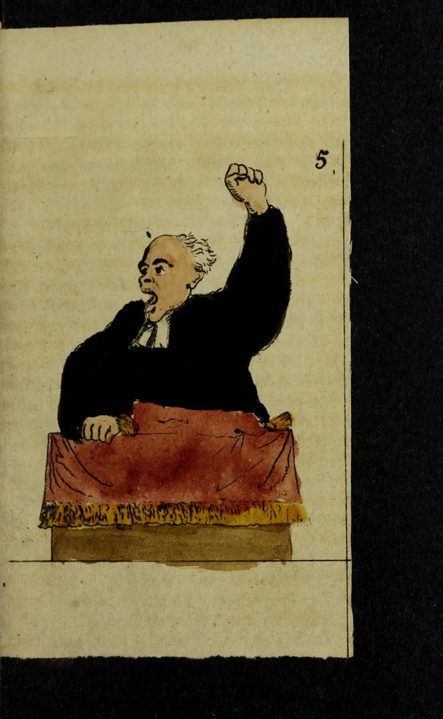 An illustration from Karrikatur-Allmanach auf 1801, 1801, leaf 86