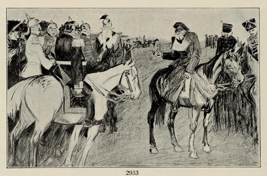 An illustration from Katalog der farbigen Kunstblätter aus der München Jugend : Sonder-Ausgabe der 3000 Kunstblätter der Jugend : ausgewählt aus den Jahrgängen 1896-1911, 1912, leaf 284