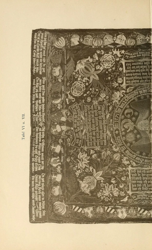 An illustration from Katalog der Gewebesammlung des Germanischen Nationalmuseum .., 1896, leaf 46