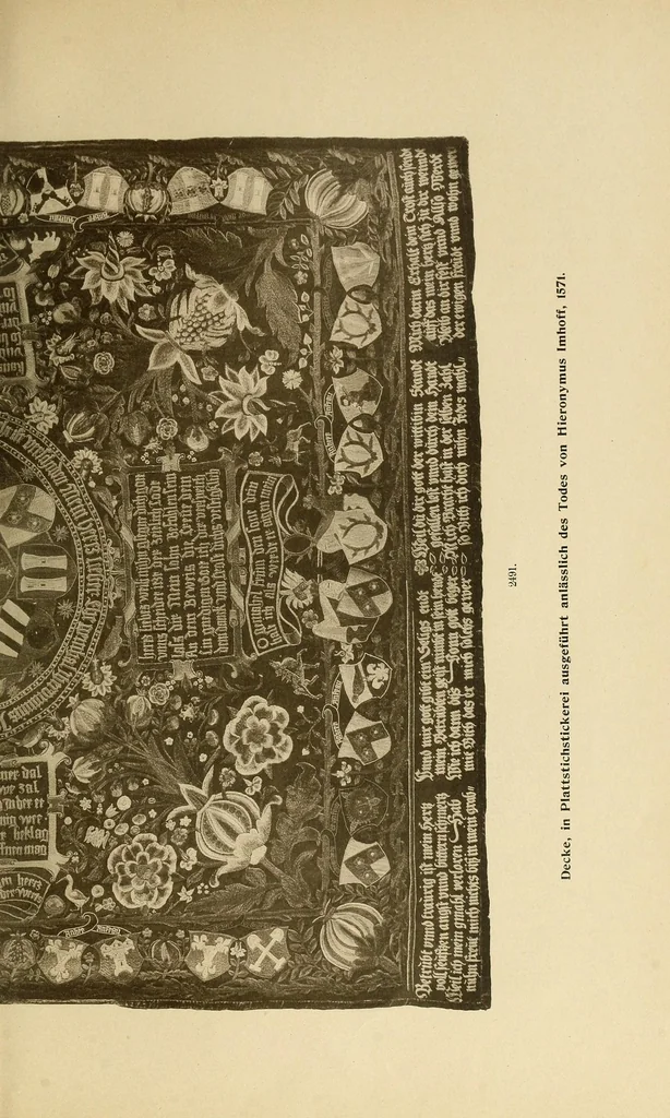 An illustration from Katalog der Gewebesammlung des Germanischen Nationalmuseum .., 1896, leaf 47