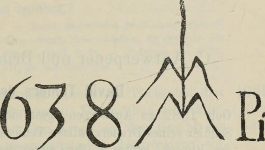 An illustration from Katalog der königlichen Gemäldegalerie zu Dresden, (and supplement), 1887, leaf 372