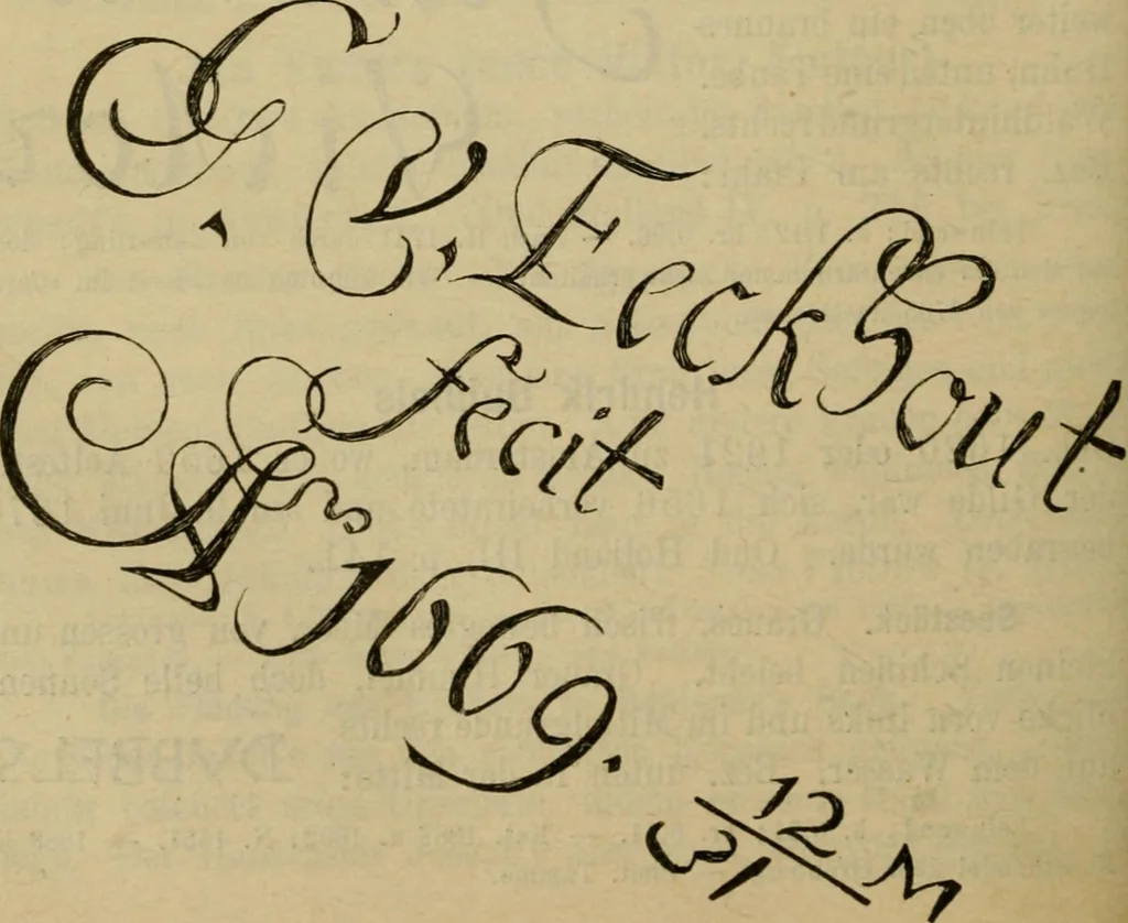 An illustration from Katalog der Königlichen Gemäldegalerie zu Dresden, 1899, leaf 611
