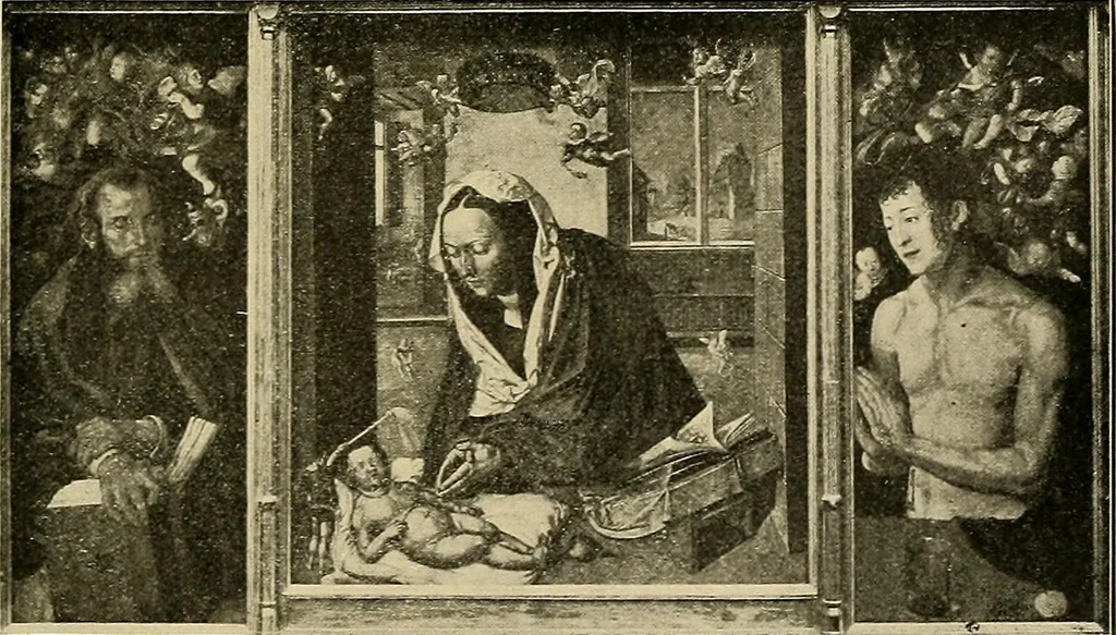 An illustration from Katalog der Königlichen Gemäldegalerie zu Dresden, 1908, leaf 690