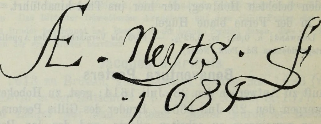 An illustration from Katalog der Königlichen Gemäldegalerie zu Dresden, 1902, leaf 411