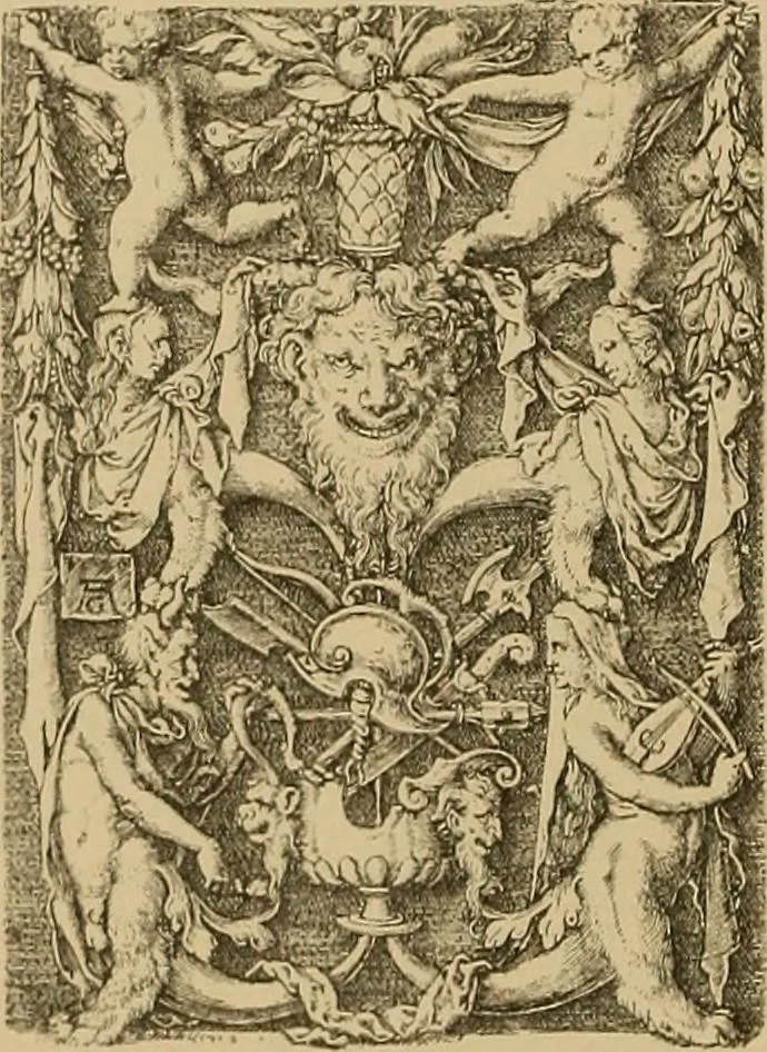 An illustration from Katalog der ornamentstich-sammlung des Kunstgewerbe-museums, mit 200 abbildungen, 1894, leaf 11