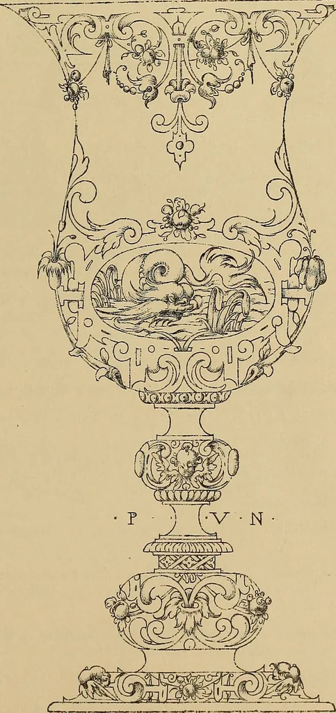 An illustration from Katalog der ornamentstich-sammlung des Kunstgewerbe-museums, mit 200 abbildungen, 1894, leaf 124