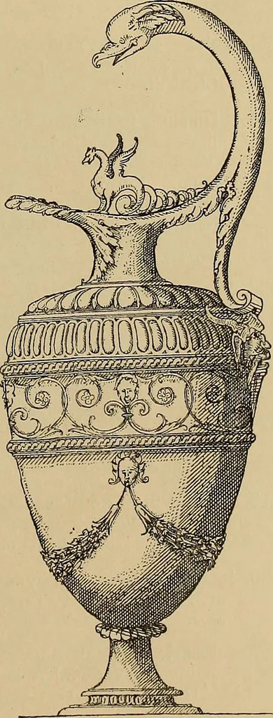 An illustration from Katalog der ornamentstich-sammlung des Kunstgewerbe-museums, mit 200 abbildungen, 1894, leaf 128