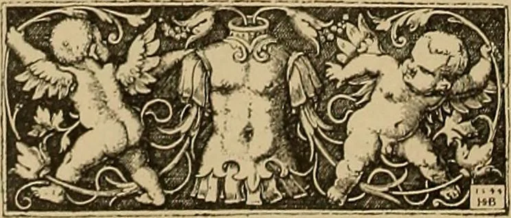 An illustration from Katalog der ornamentstich-sammlung des Kunstgewerbe-museums, mit 200 abbildungen, 1894, leaf 131
