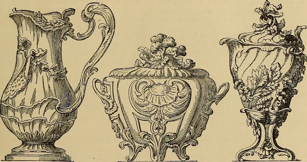 An illustration from Katalog der ornamentstich-sammlung des Kunstgewerbe-museums, mit 200 abbildungen, 1894, leaf 132