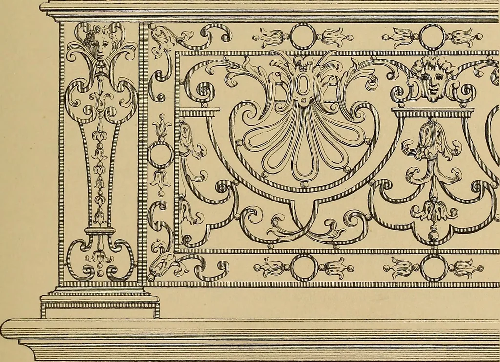 An illustration from Katalog der ornamentstich-sammlung des Kunstgewerbe-museums, mit 200 abbildungen, 1894, leaf 140