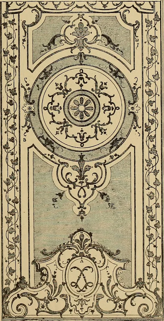 An illustration from Katalog der ornamentstich-sammlung des Kunstgewerbe-museums, mit 200 abbildungen, 1894, leaf 166