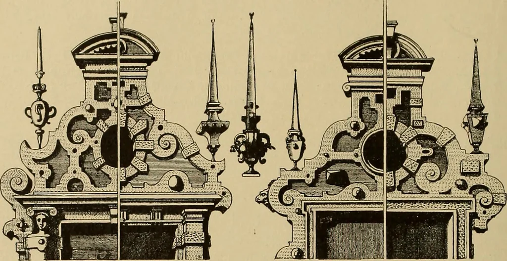 An illustration from Katalog der ornamentstich-sammlung des Kunstgewerbe-museums, mit 200 abbildungen, 1894, leaf 227